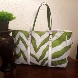 Coach zebra tote